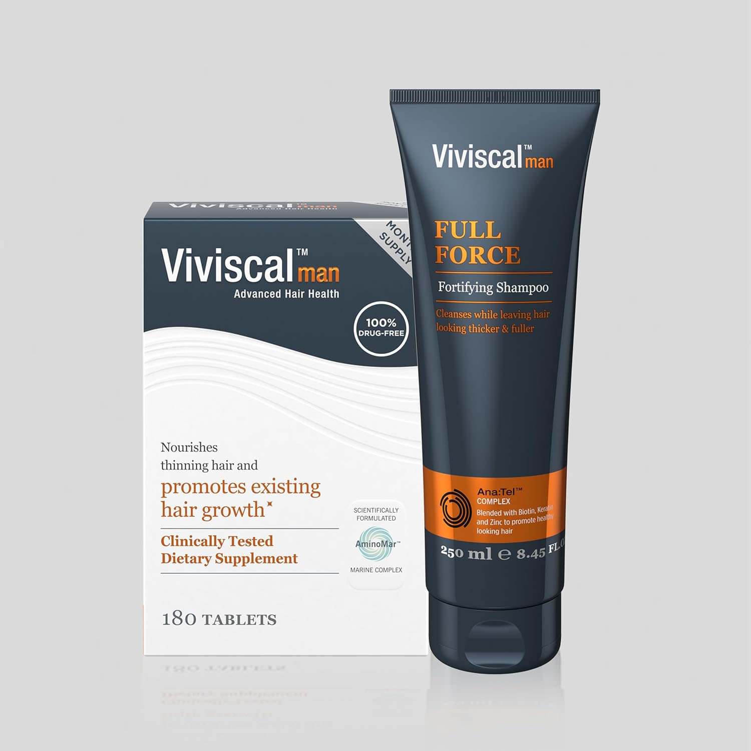 Viviscal Men's Hair Growth Supplements for Thicker Fuller Hair, 3 Month Supply