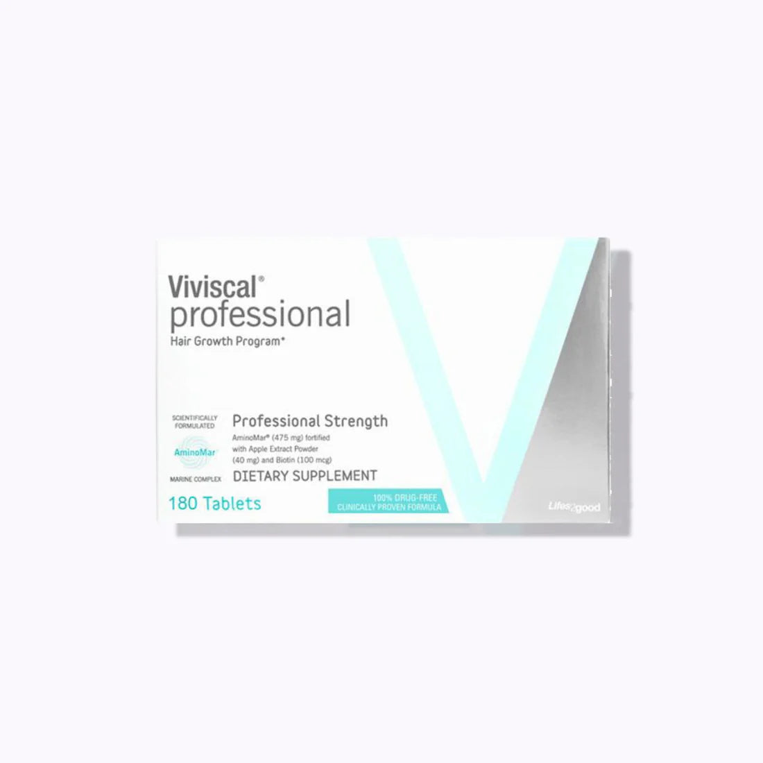 VIVISCAL PRO Hair Growth Support Supplement for Unisex, 180 Tablets
